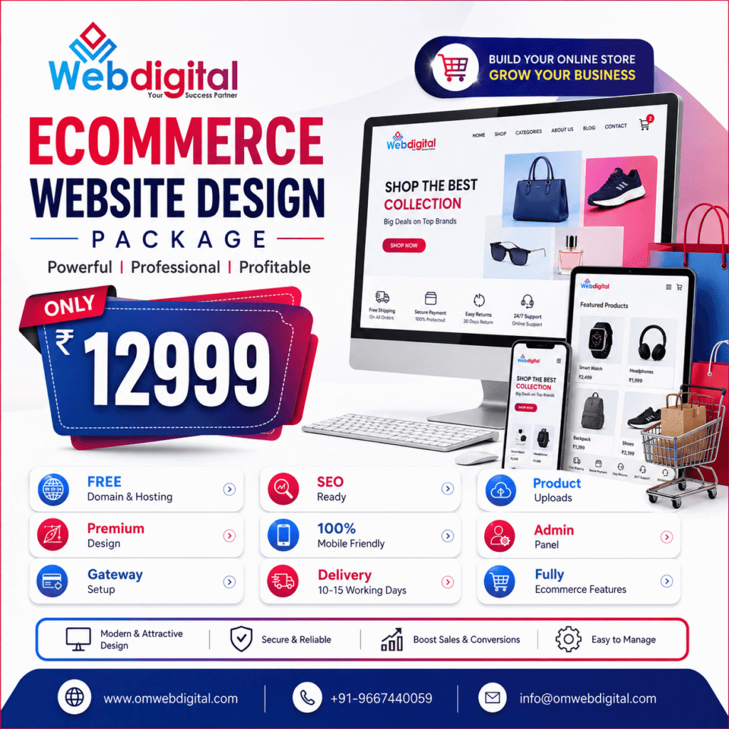 Ecommerce Website Design Package ₹12999