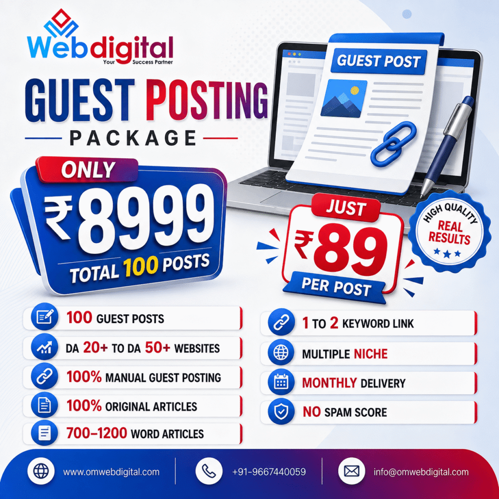 Guest Posting Package ₹8999