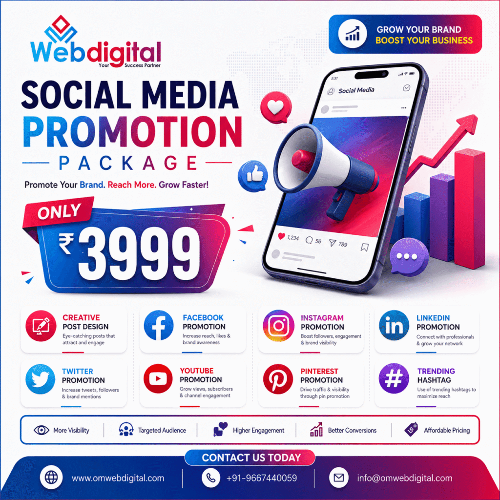 Social Media Promotion Package ₹3999
